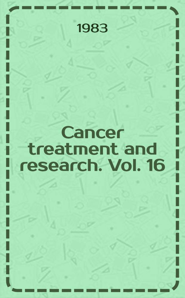 Cancer treatment and research. [Vol.] 16 : Controversies in the management of lymphomas