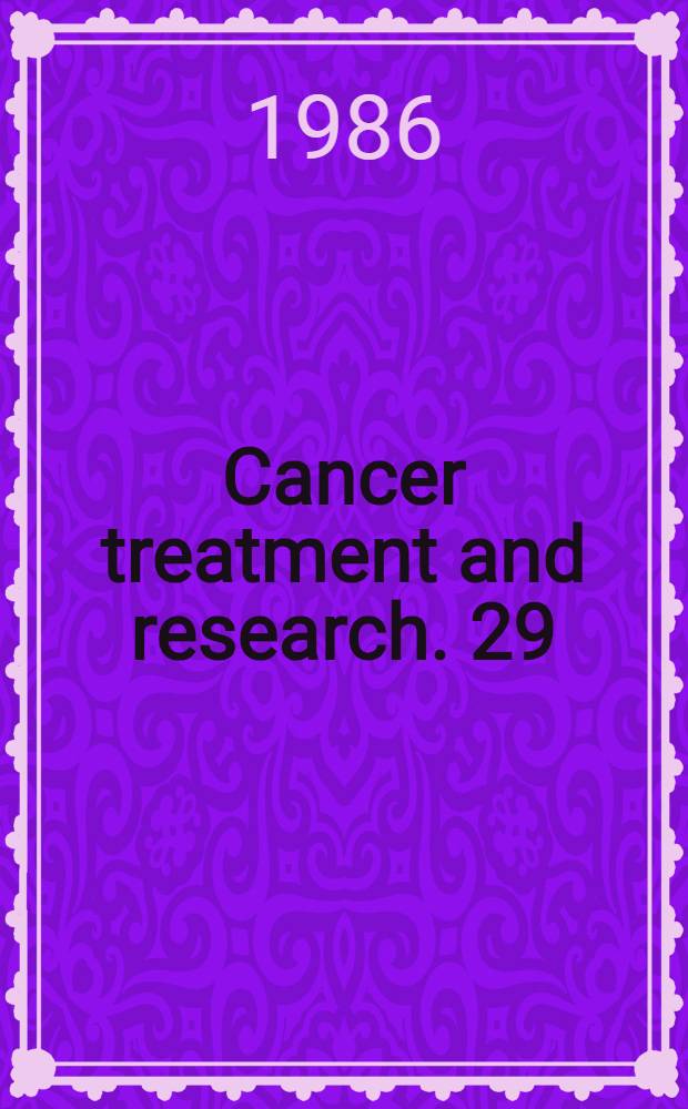Cancer treatment and research. 29 : Clinical management of soft tissue sarcomas