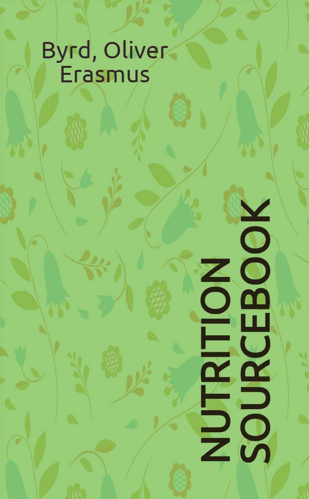 Nutrition sourcebook