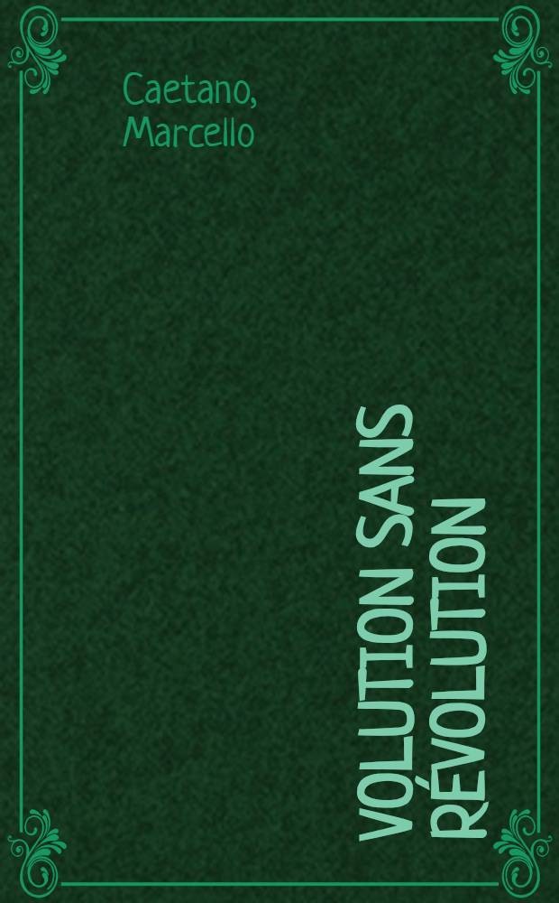 Évolution sans révolution