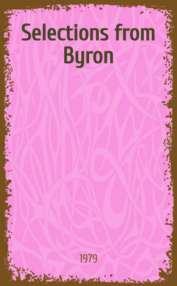 Selections from Byron