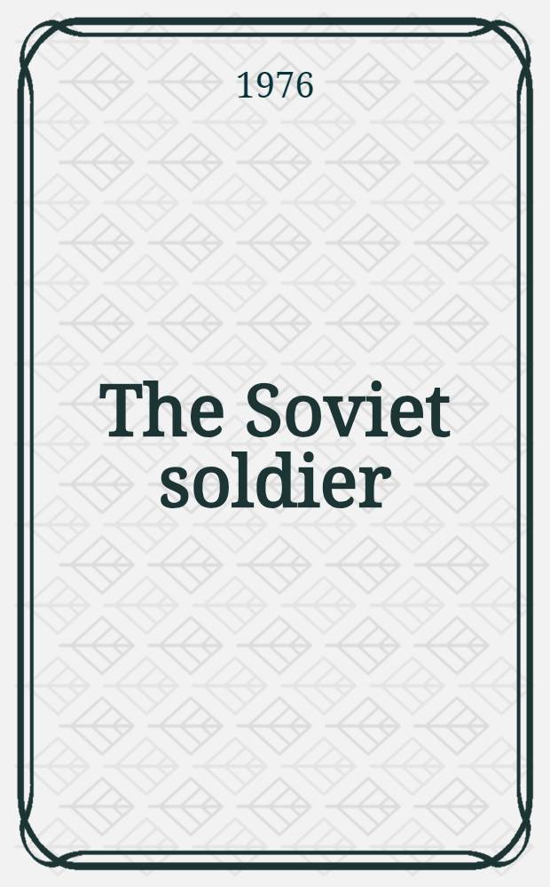 The Soviet soldier