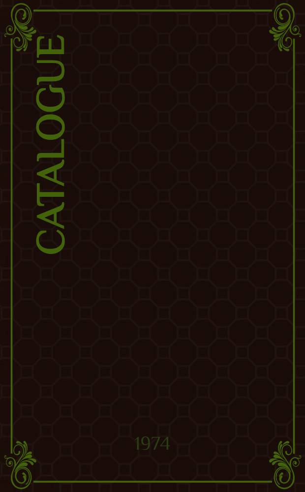 Catalogue
