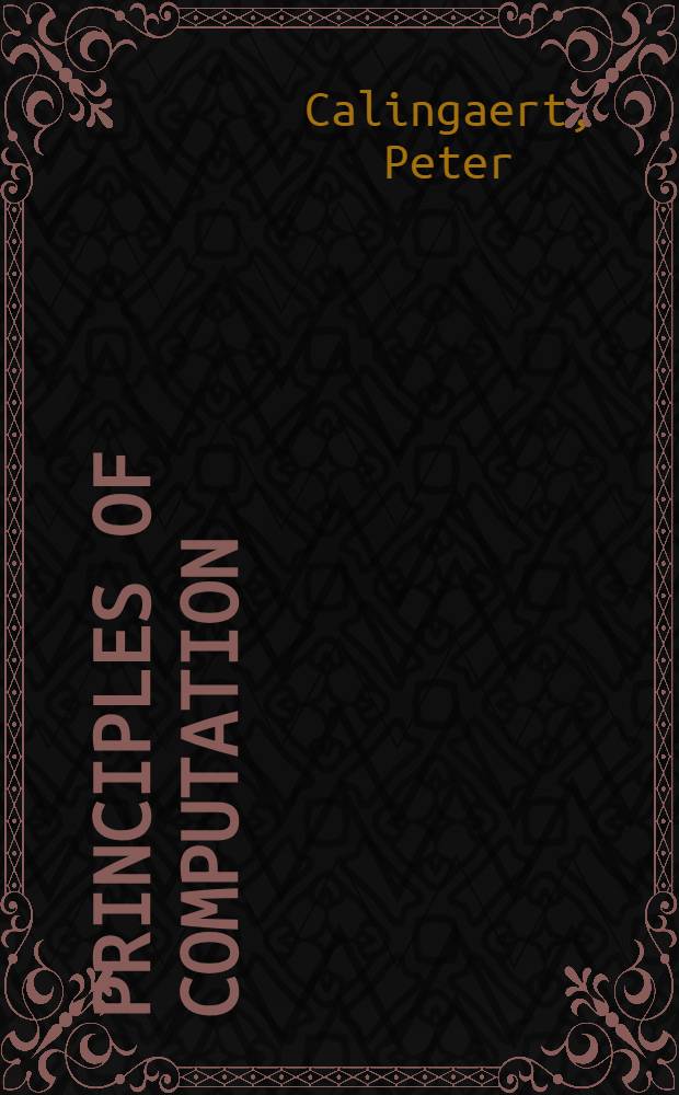 Principles of computation