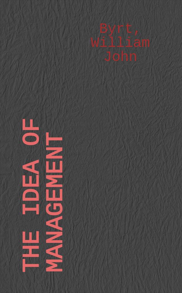 The idea of management