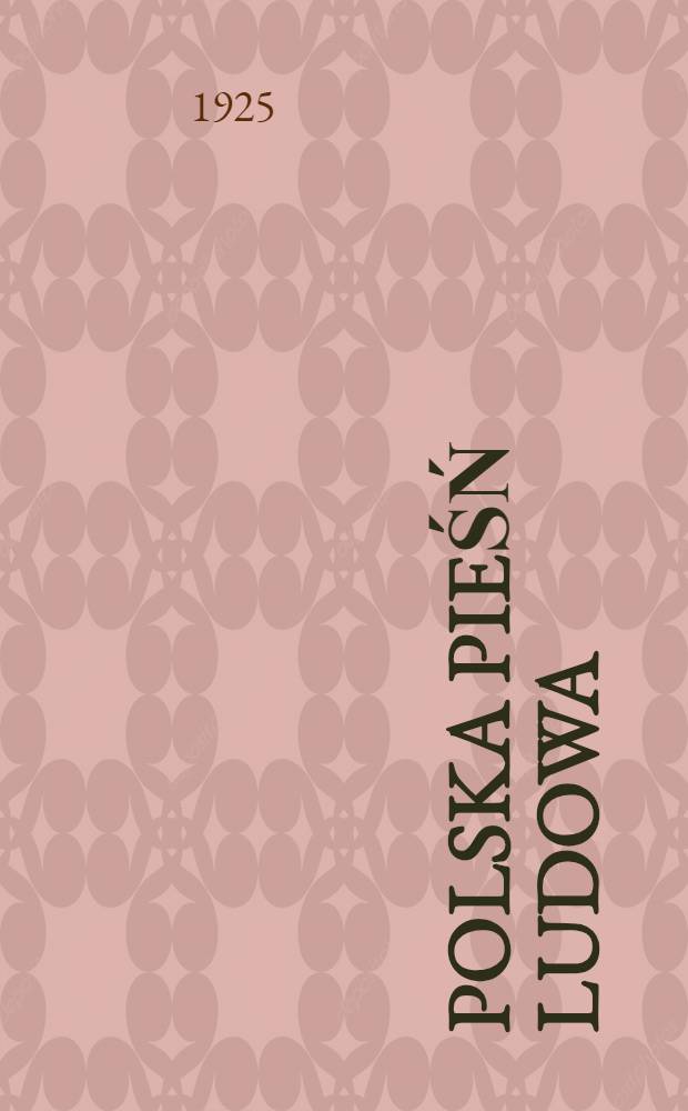 Polska pieśń ludowa