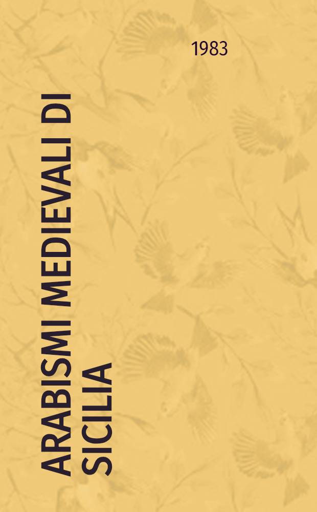 Arabismi medievali di Sicilia