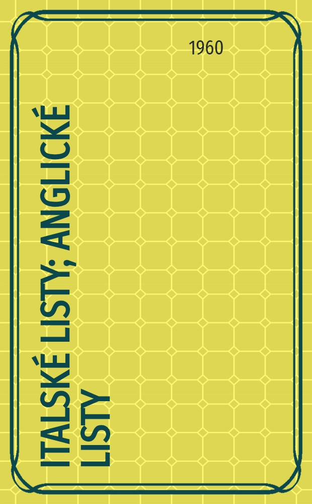 Italské listy; Anglické listy: Výlet do Španěl: Obrázky z Holandska / S kresbami Karla Čapka; K vyd. připravil, ed. poznámkami a vysvětlivkami opatř. dr. Miroslav Halík