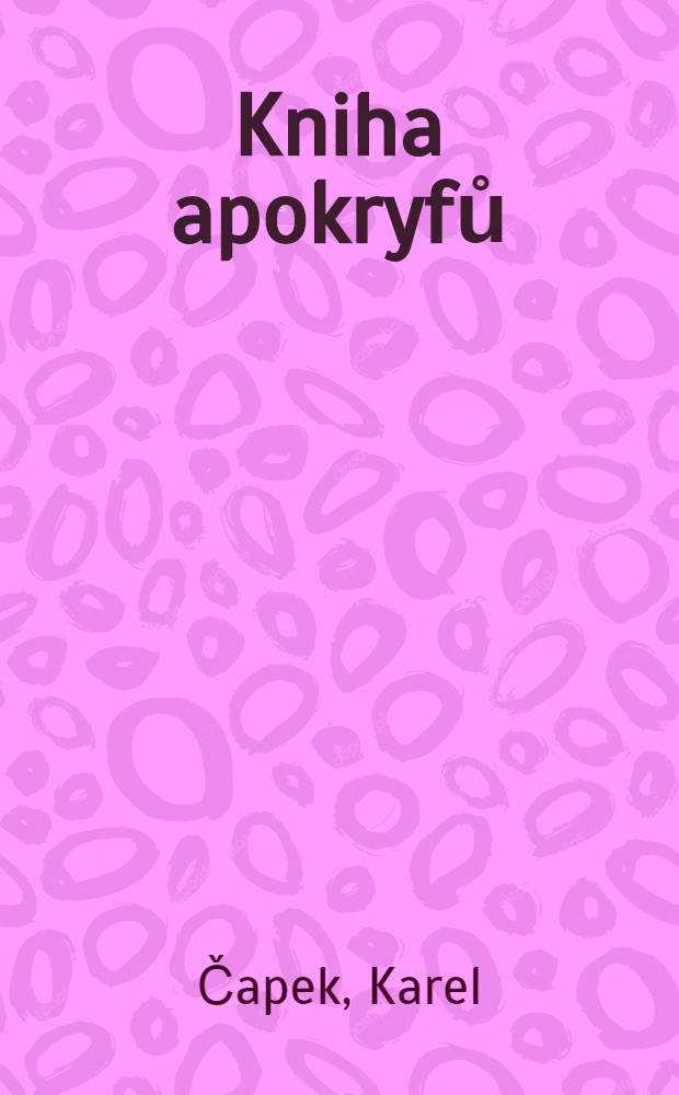 Kniha apokryfů
