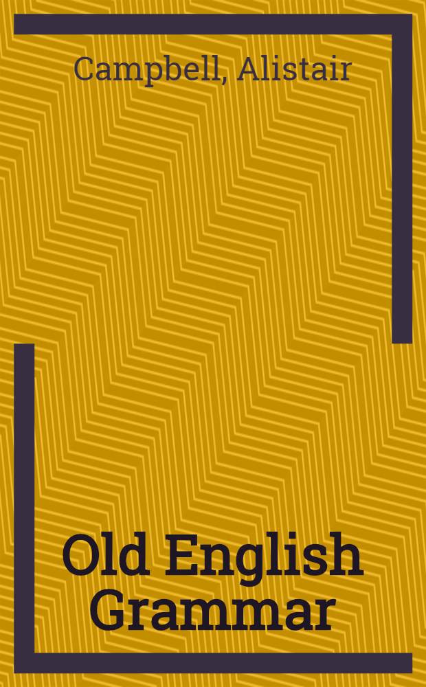 Old English Grammar