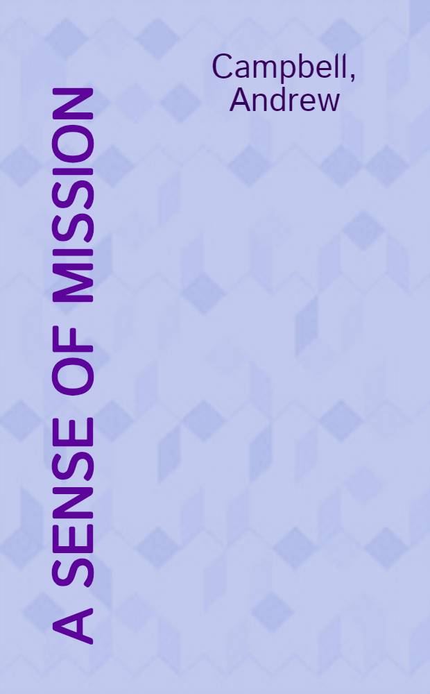 A sense of mission