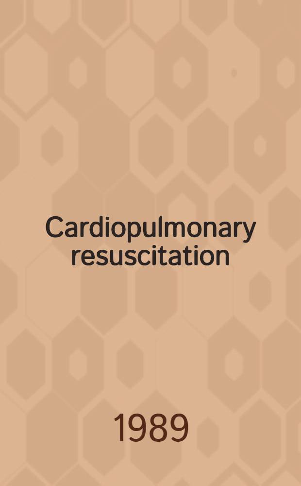 Cardiopulmonary resuscitation