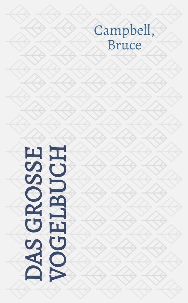 Das große Vogelbuch