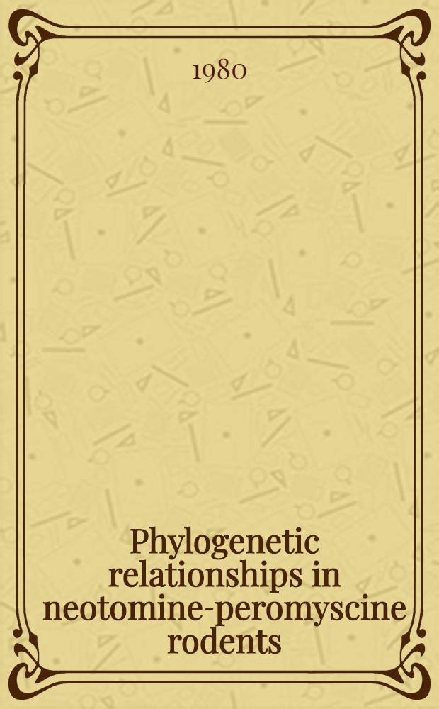 Phylogenetic relationships in neotomine-peromyscine rodents (Muroidea) and a reappraisal of the dichotomy within New World Cricetinae