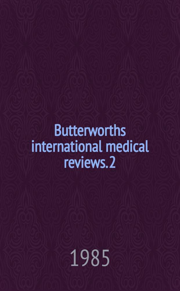 Butterworths international medical reviews. 2 : Hemostasis and thrombosis