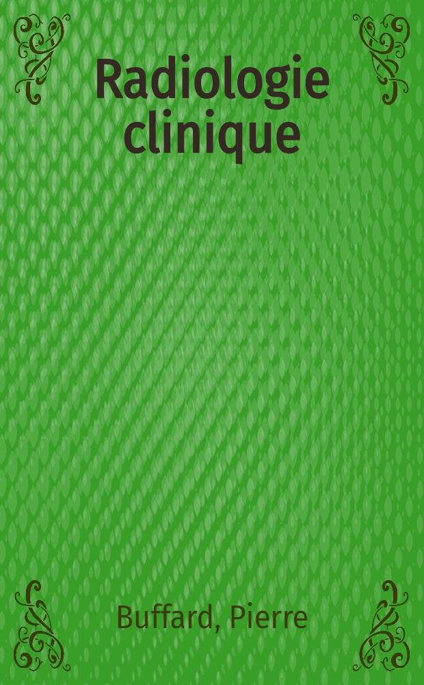 Radiologie clinique