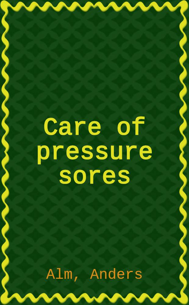 Care of pressure sores : A controlled study of the use of a hydrocollid dressing compared with wet saline gauze compress