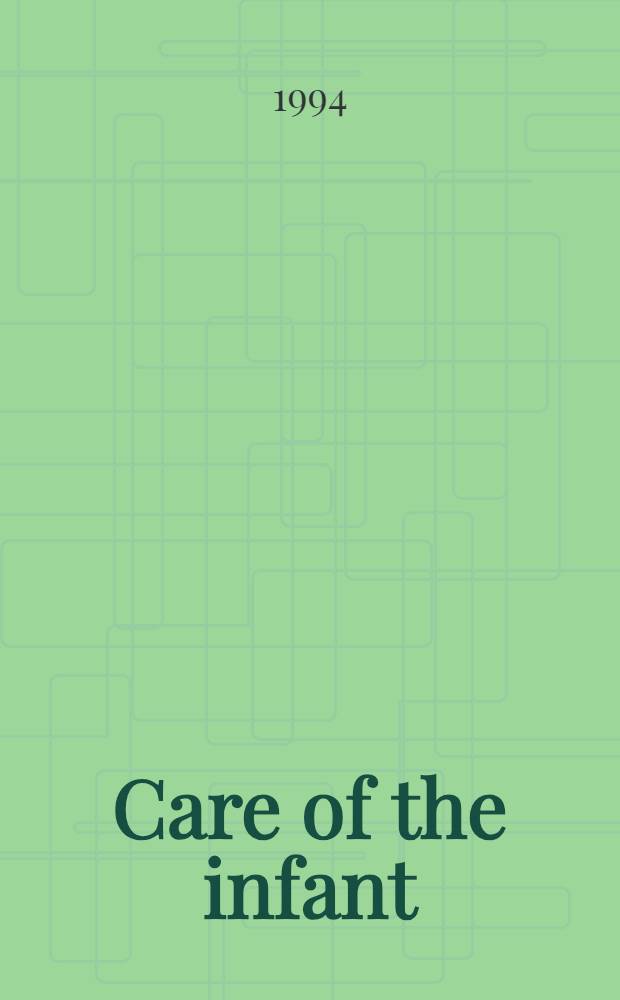 Care of the infant