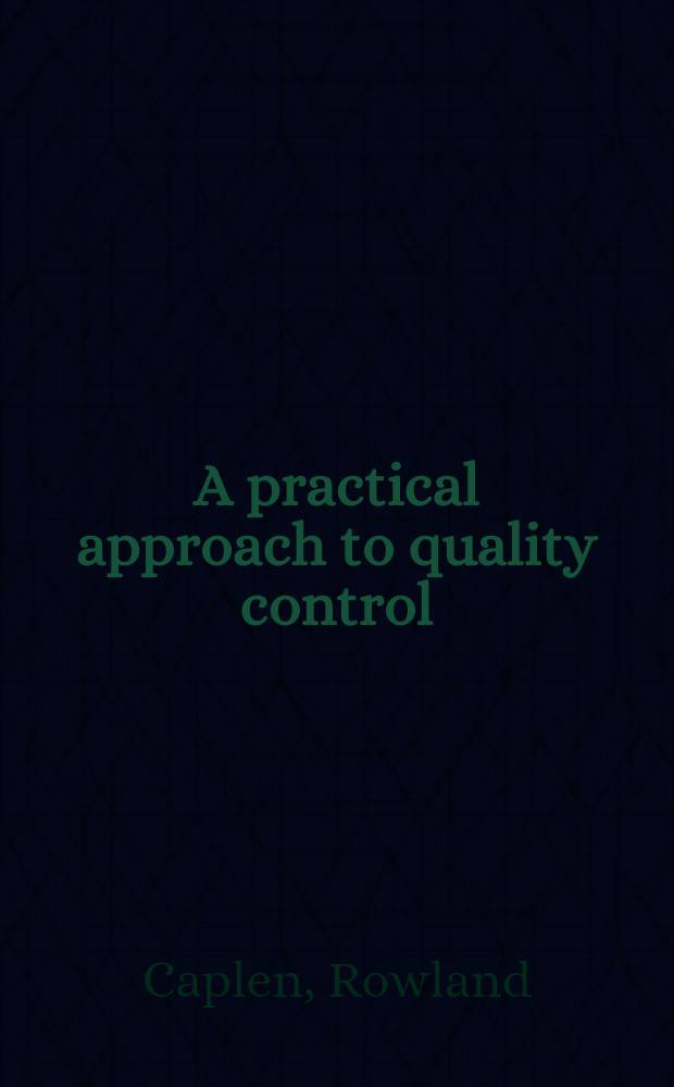 A practical approach to quality control