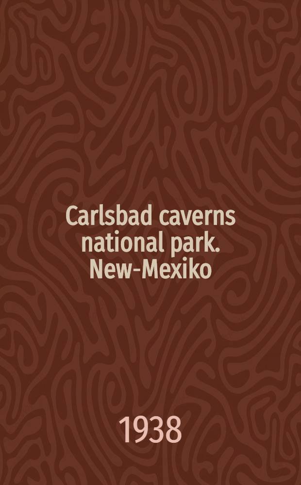 Carlsbad caverns national park. New-Mexiko