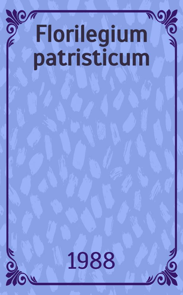 Florilegium patristicum