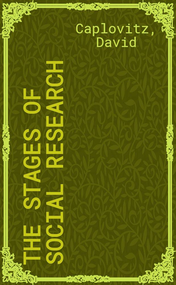 The stages of social research