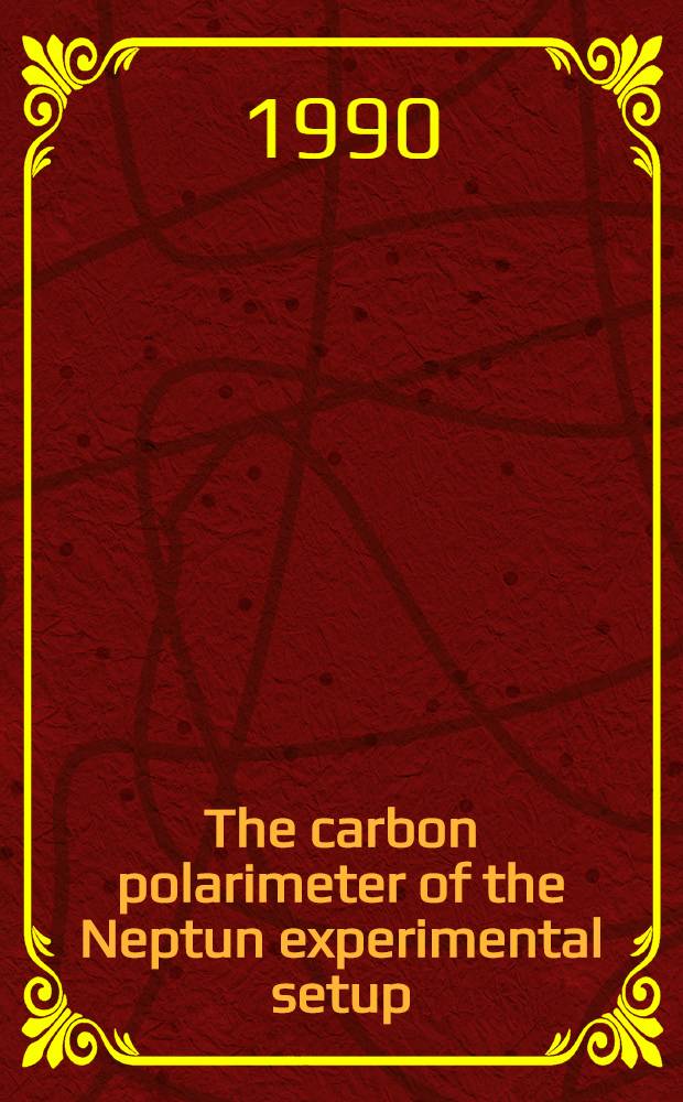 The carbon polarimeter of the Neptun experimental setup