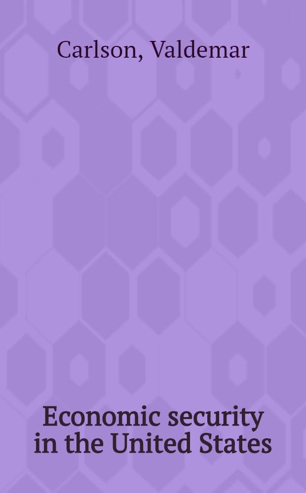 Economic security in the United States