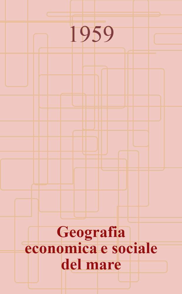 Geografia economica e sociale del mare