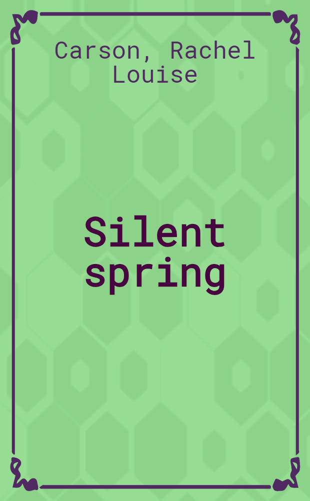 Silent spring