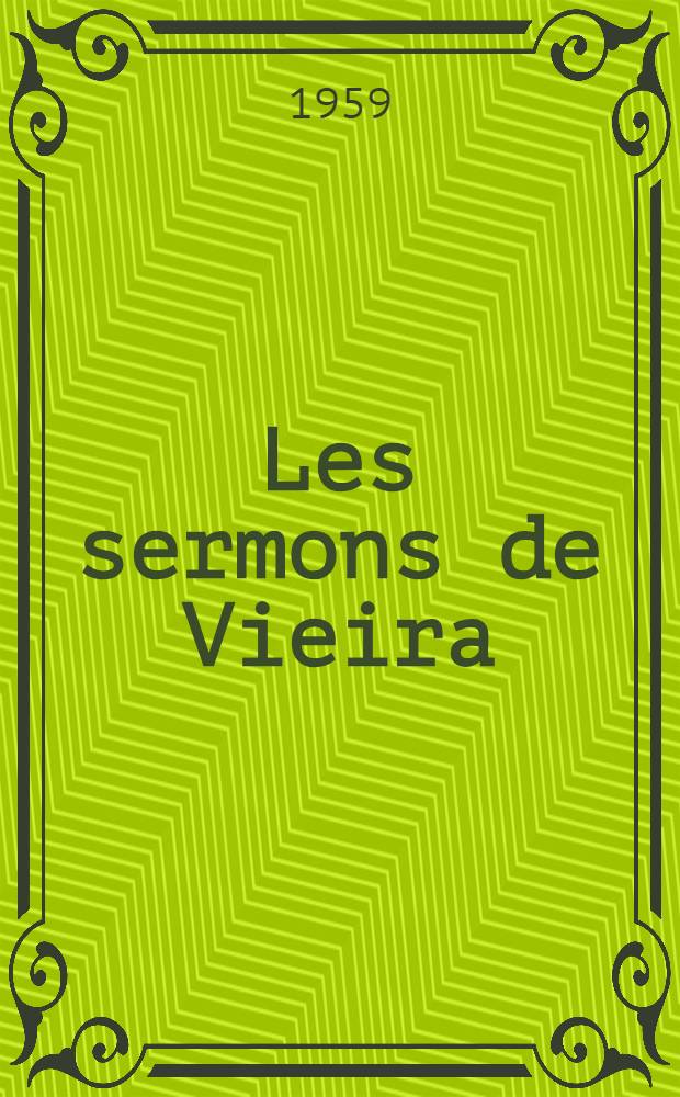 Les sermons de Vieira : Étude du style