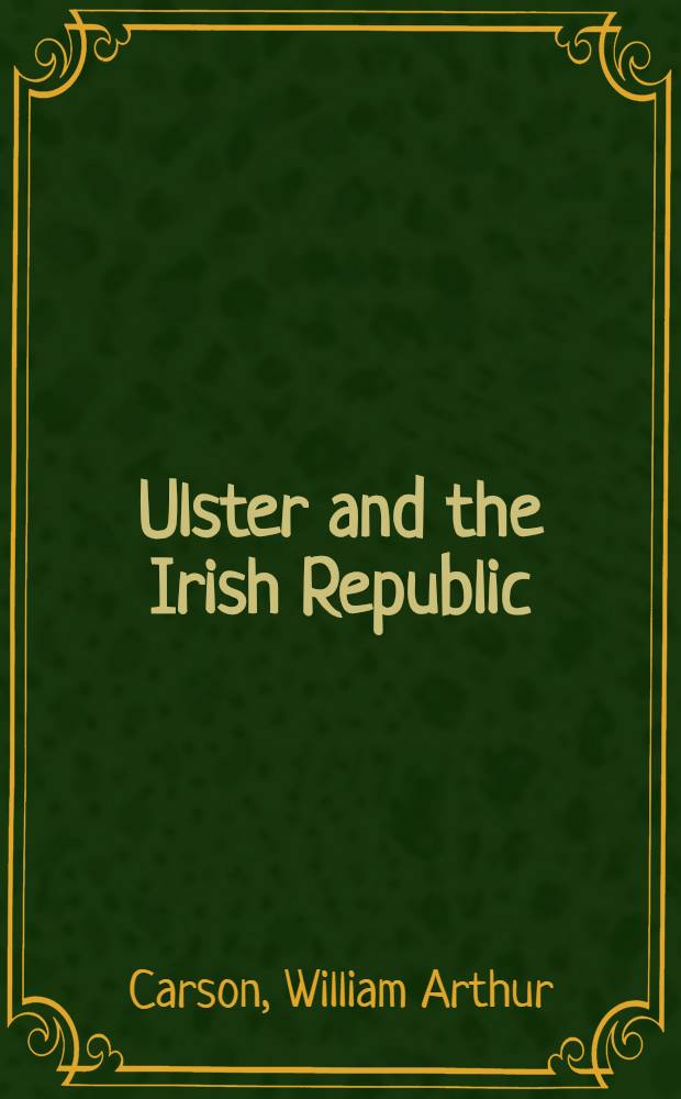 Ulster and the Irish Republic