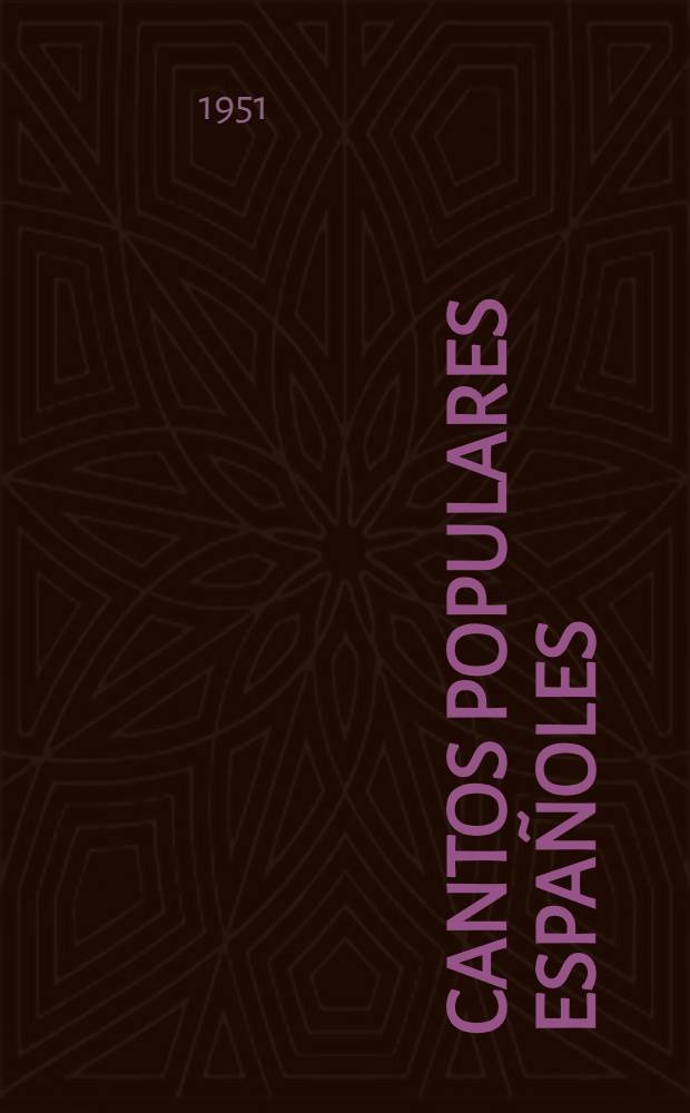 Cantos populares españoles