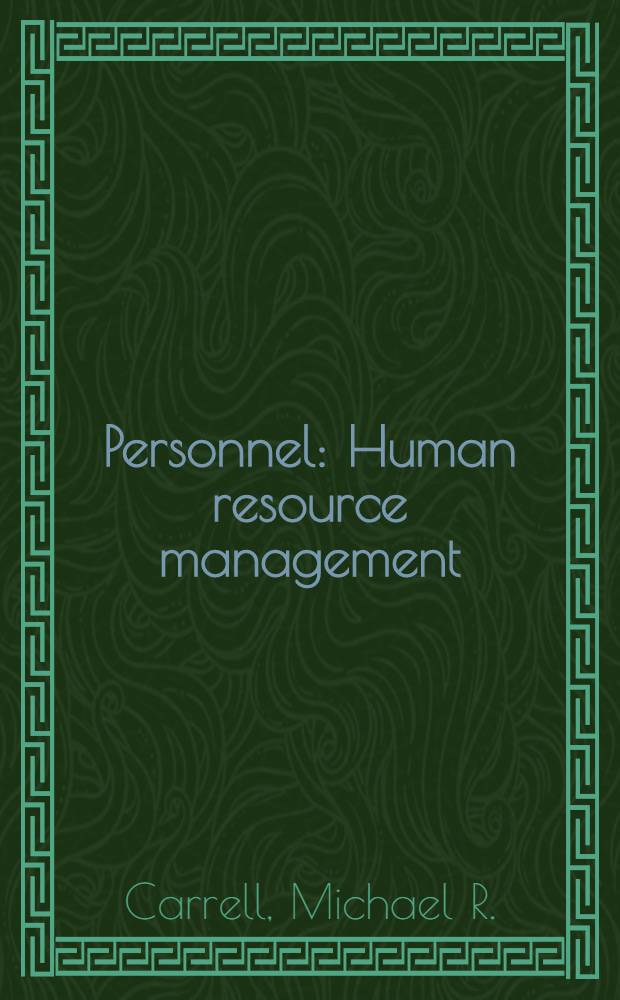 Personnel : Human resource management