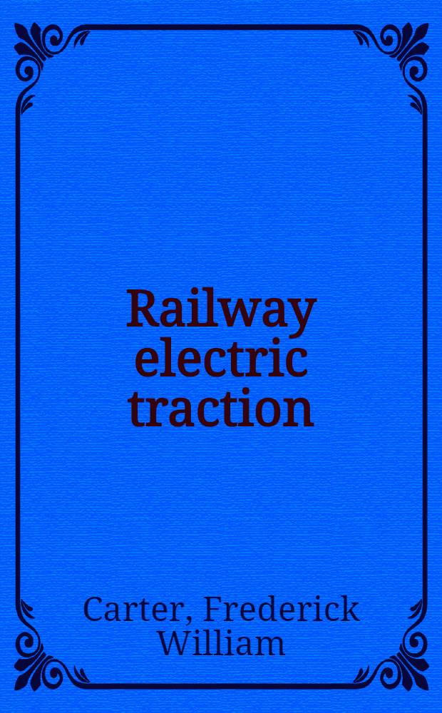 Railway electric traction