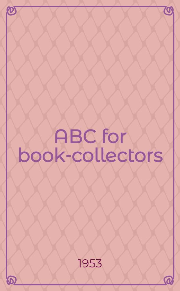 ABC for book-collectors