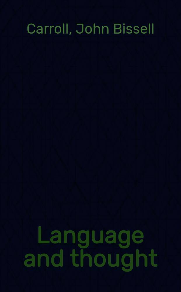 Language and thought