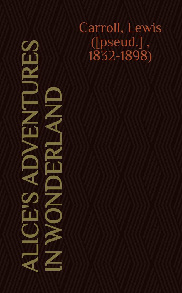 Alice's adventures in Wonderland