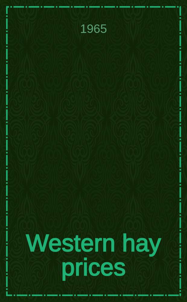Western hay prices