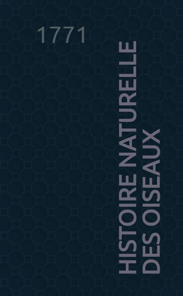 Histoire naturelle des oiseaux