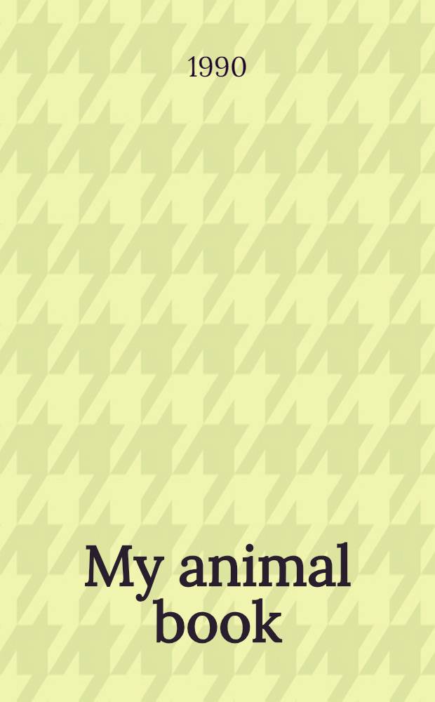 My animal book