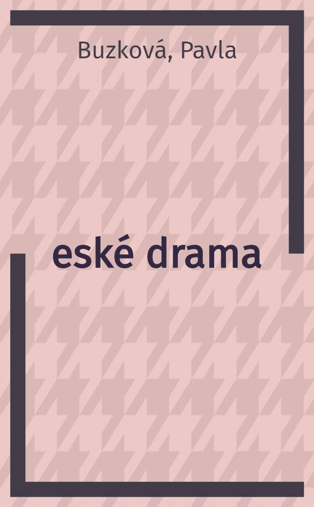 České drama