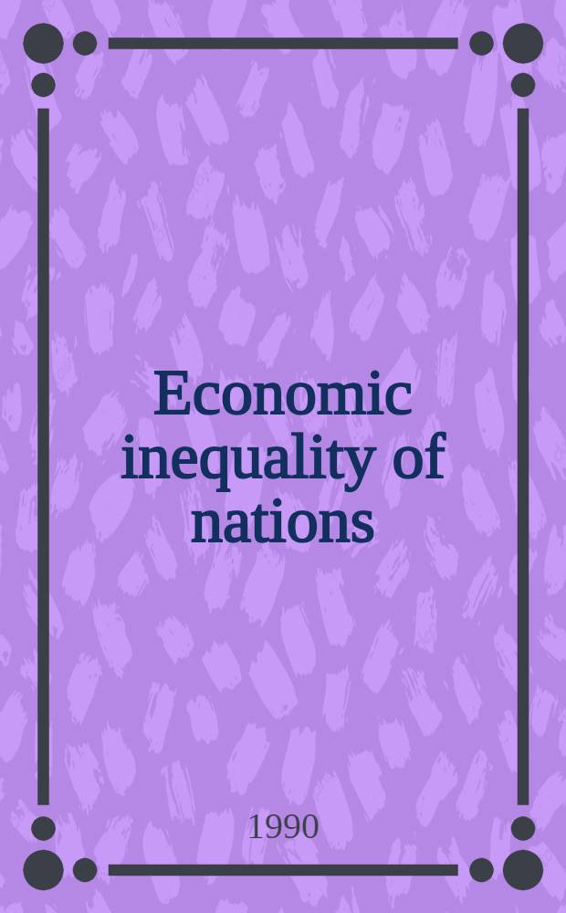 Economic inequality of nations