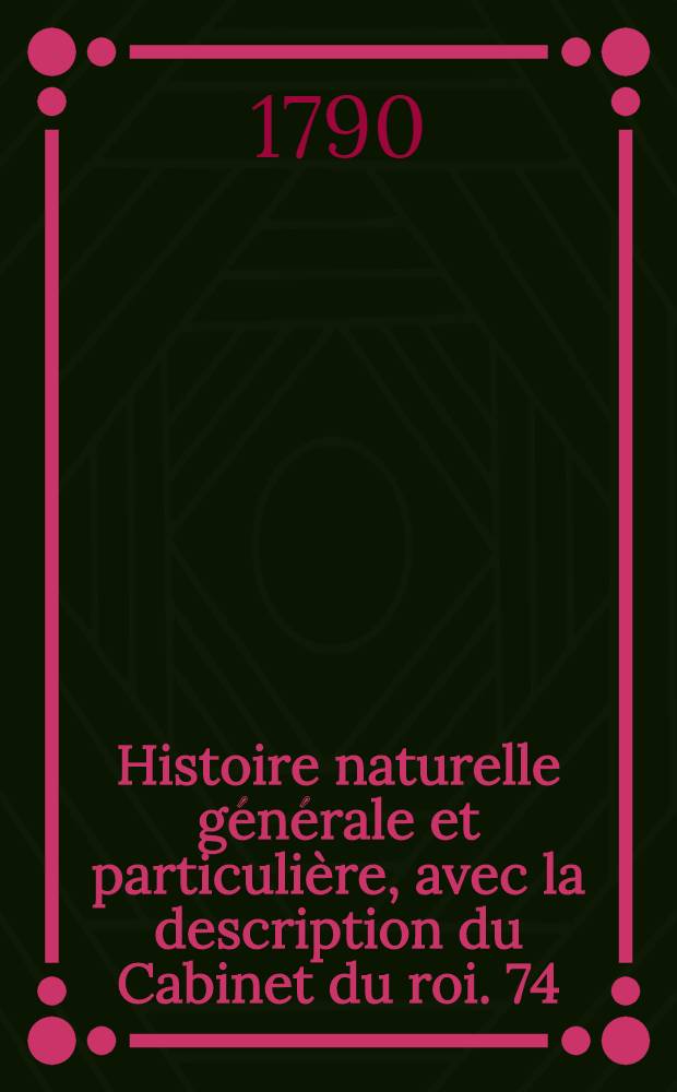 Histoire naturelle générale et particulière, avec la description du Cabinet du roi. [74] : Histoire naturelle des serpens