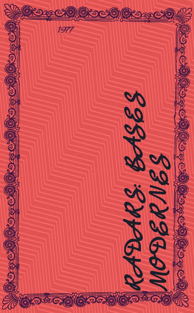 Radars : Bases modernes