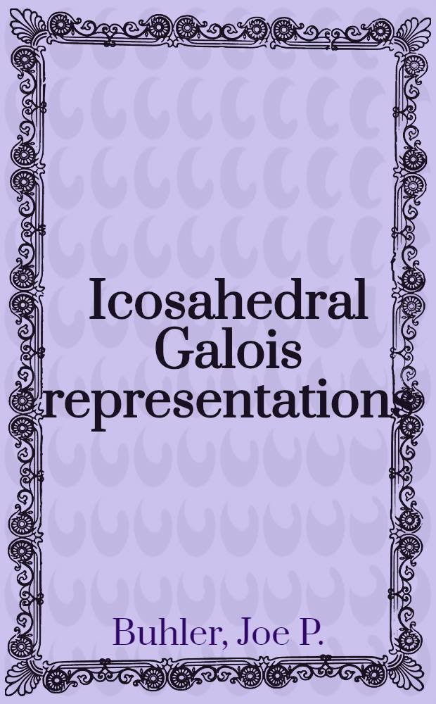 Icosahedral Galois representations