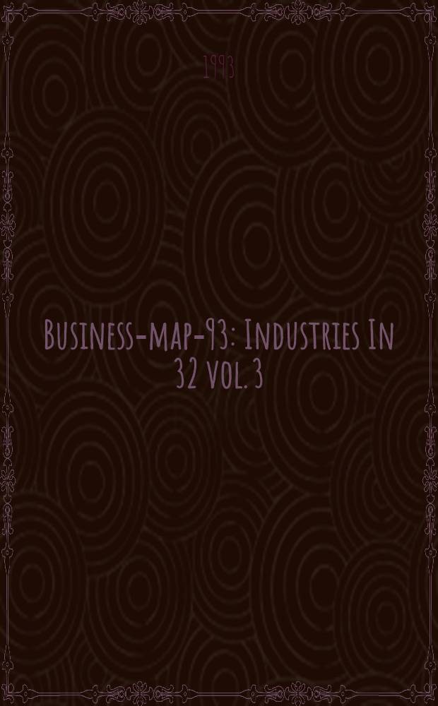 Business-map-93 : [Industries In 32 vol. 3 : Food industry