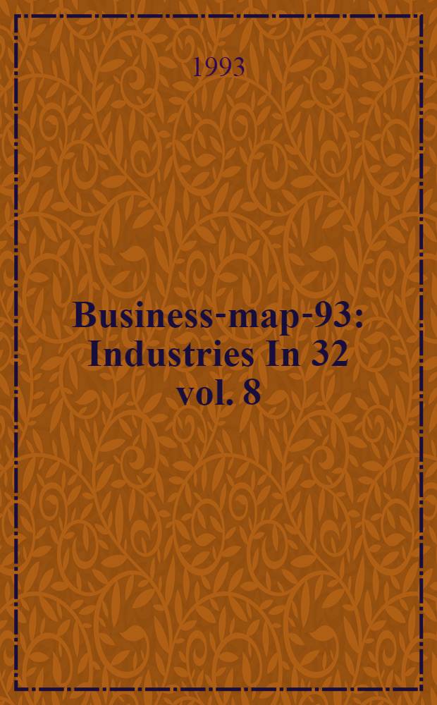 Business-map-93 : [Industries In 32 vol. 8 : Food industry