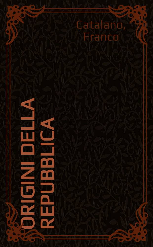 Origini della Repubblica