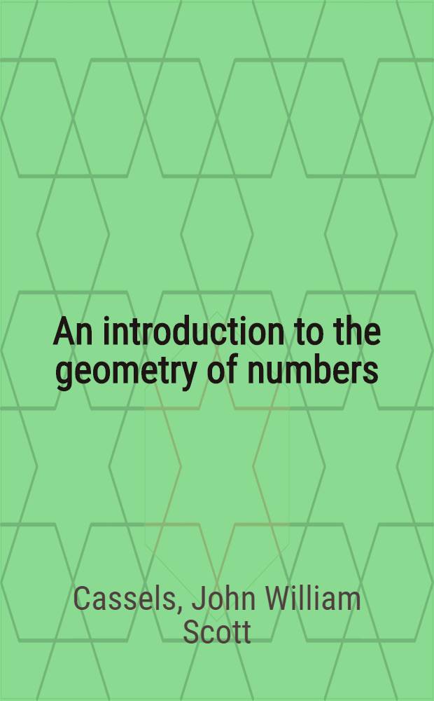 An introduction to the geometry of numbers
